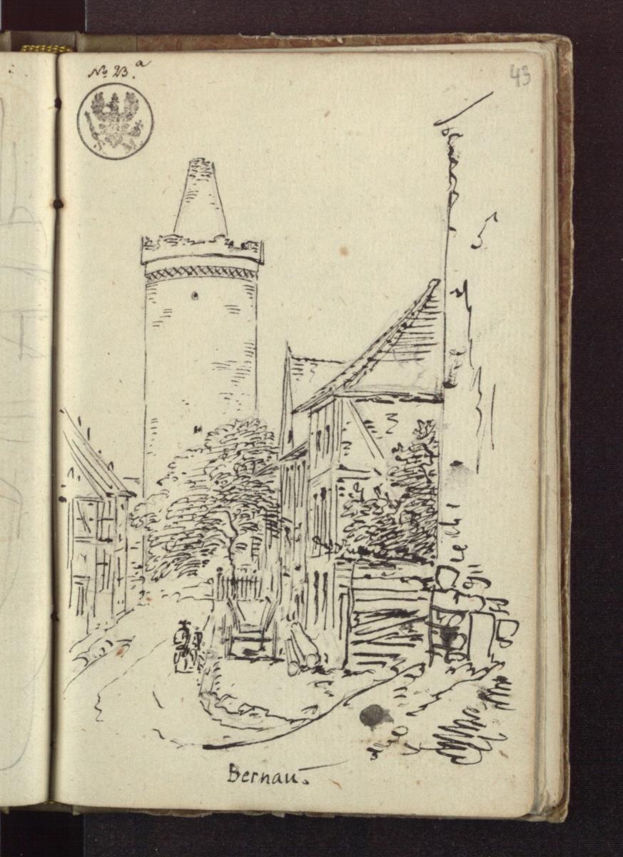 Ansicht von Bernau bei Berlin mit dem Hungerturm