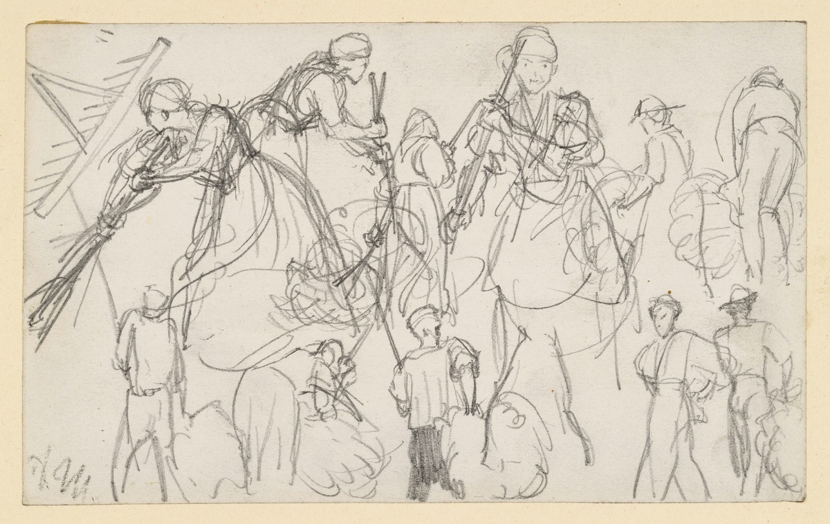 Bauernleute bei der Ernte