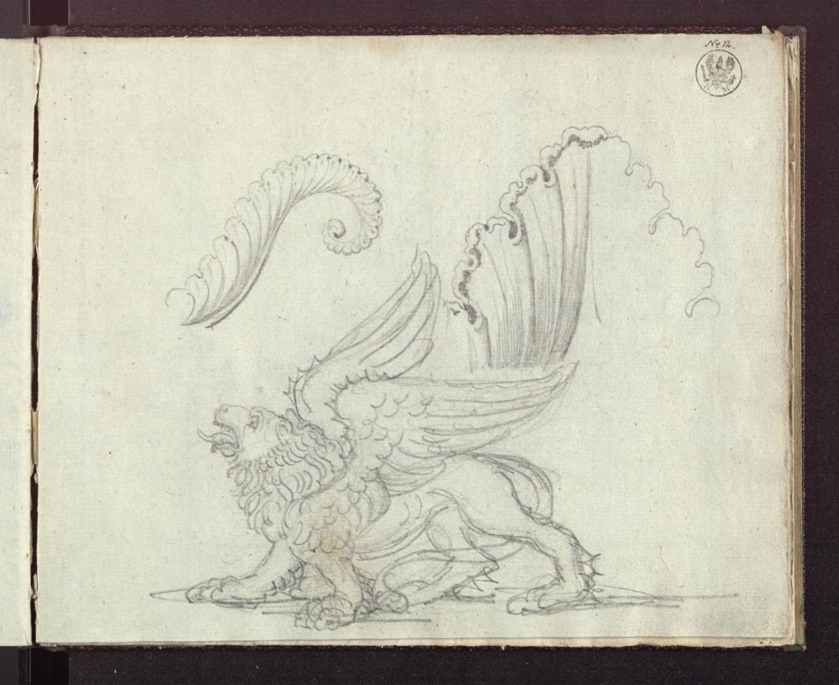 Ein Farnblatt & Ein Markuslöwe & Ein Akanthusblatt