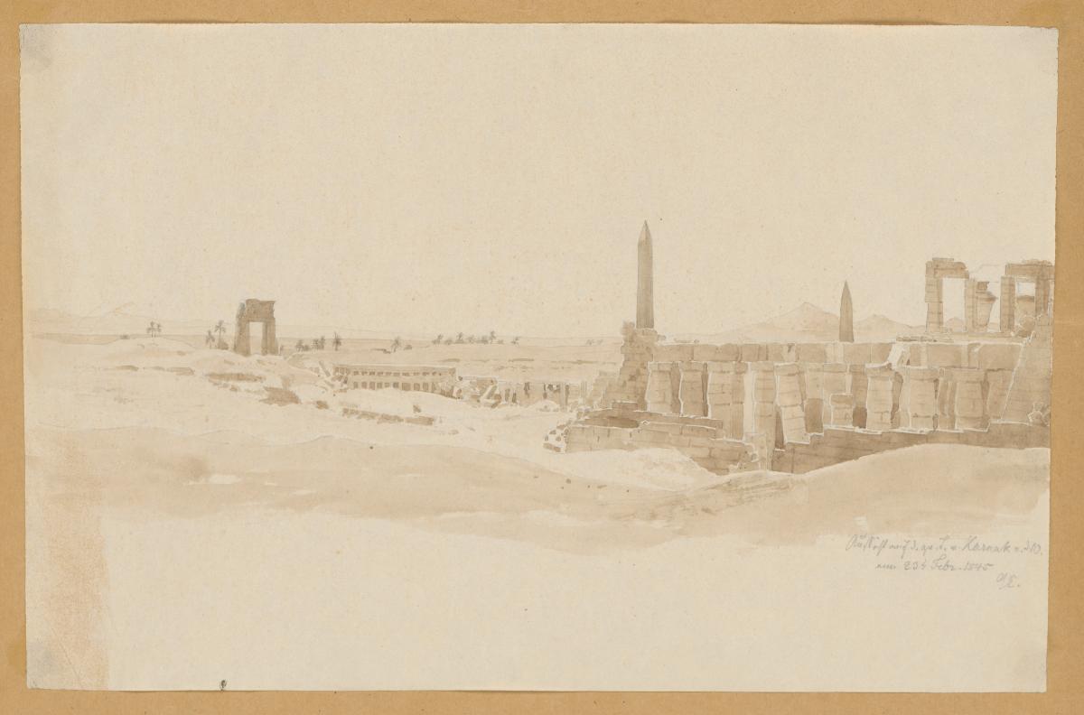 Ägypten-Expedition, Karnak, großer Tempel