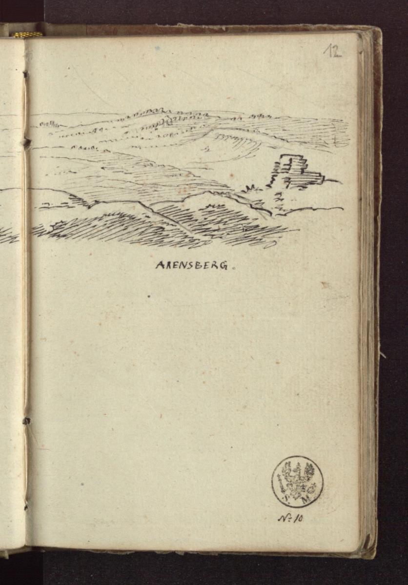 Berglandschaft bei Arnsberg im Sauerland