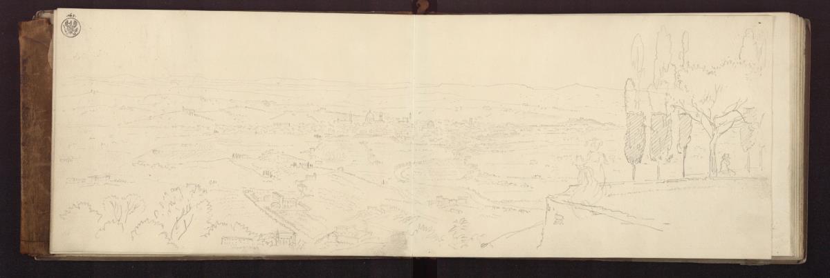 Aussicht von Fiesole auf die Ebene von Florenz