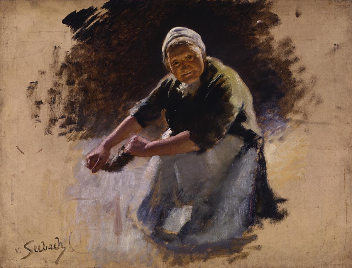 Straßburger Waschfrau. Studie