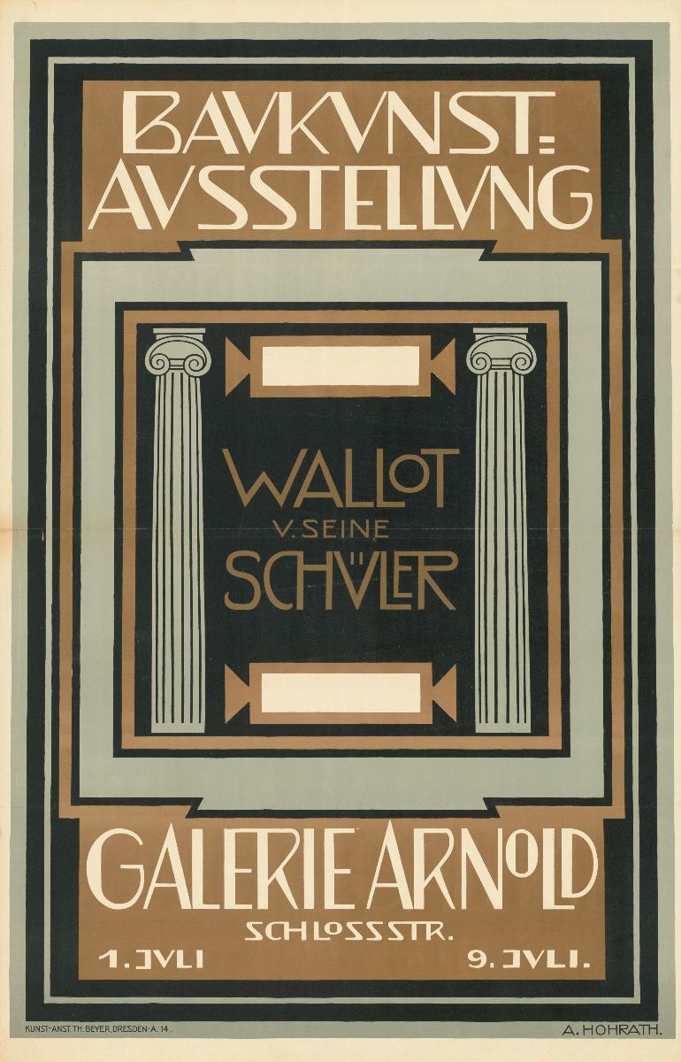 Baukunst-Ausstellung. Wallot und seine Schüler