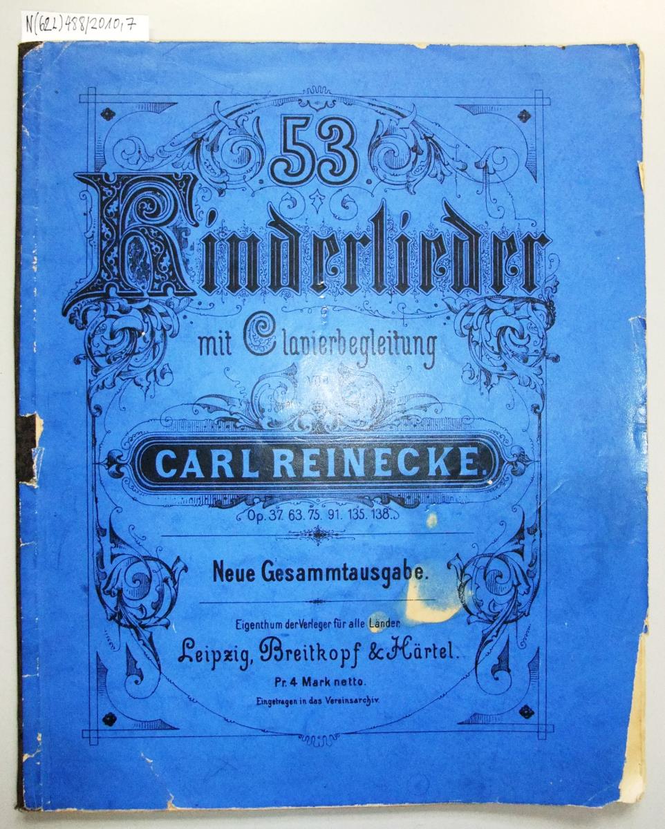 Kinderllieder mit Clavierbegleitung von Carl Reinecke