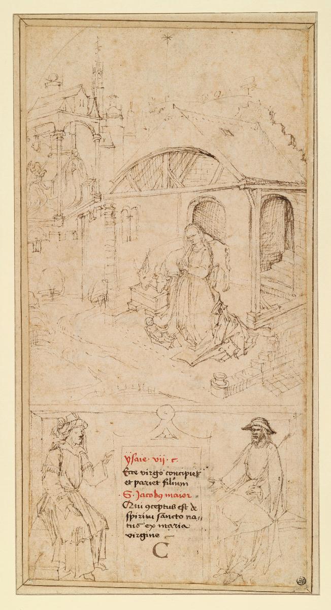 Illustrationen des apostolischen Glaubenssatzes zu Empfängnis und Geburt Christi