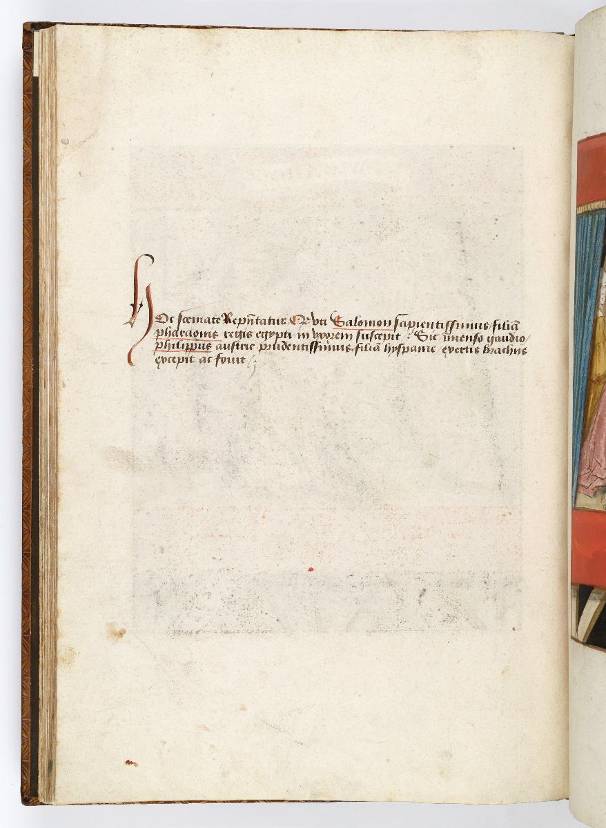 Einzug der Johanna von Kastilien in Brüssel am 9. Dezember 1496: Lebende Bilder: Kommentar zu Salomo empfängt die Tochter Pharaos