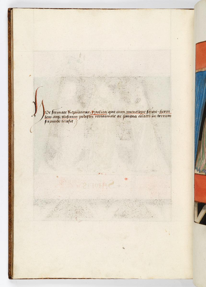 Einzug der Johanna von Kastilien in Brüssel am 9. Dezember 1496: Lebende Bilder: Kommentar zu Hippolita mit zwei Frauen, die ihr Helm und Lanze halten