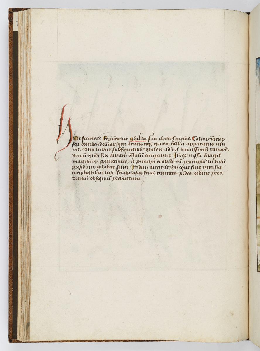 Einzug der Johanna von Kastilien in Brüssel am 9. Dezember 1496: Kommentar zu Zwei Reihen rot gekleideter Fackelträger