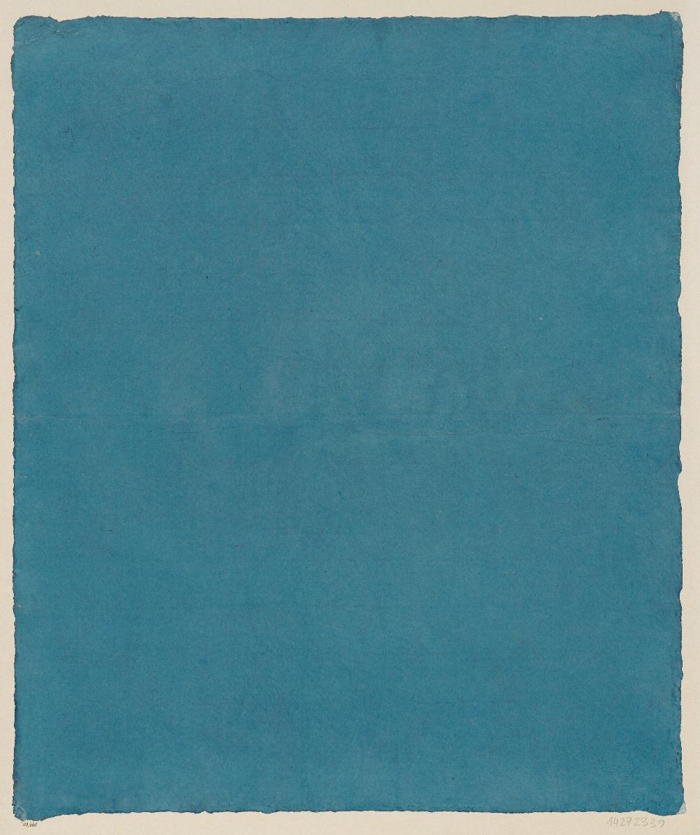 Einfarbig gestrichenes Papier (Büttenpapier mit Wasserzeichen)