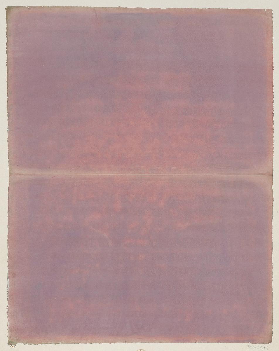 Einfarbig gestrichenes Papier (Büttenpapier mit Wasserzeichen)