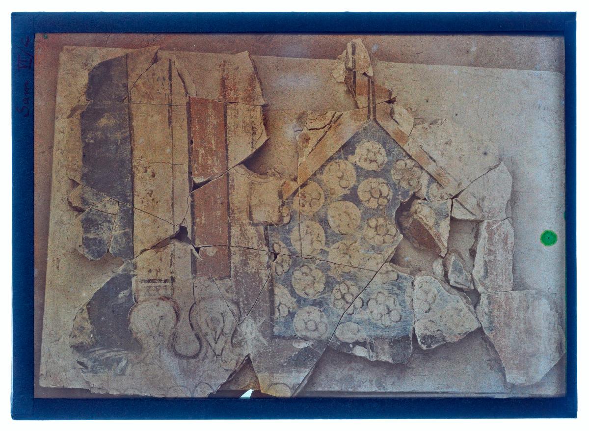Malereien: al-Dschausaq al-Chaqani, Harem, Fragment einer Gewandfigur
