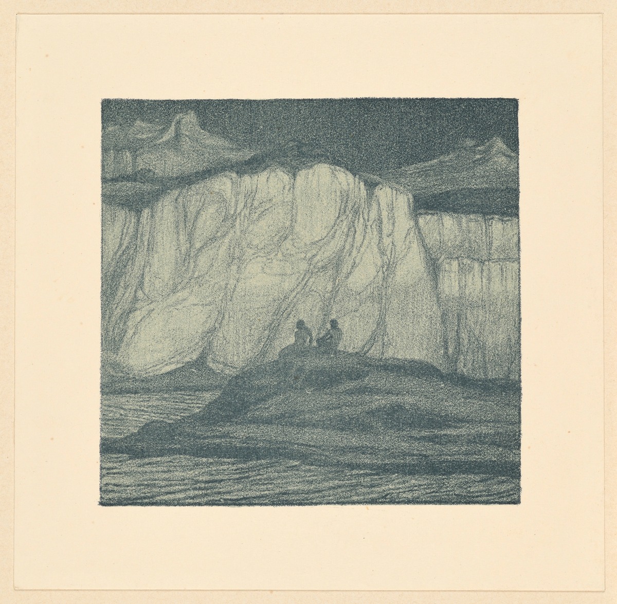 Probedruck der Illustration zu Gottfried Schwab, Wolkenschatten und Höhenglanz