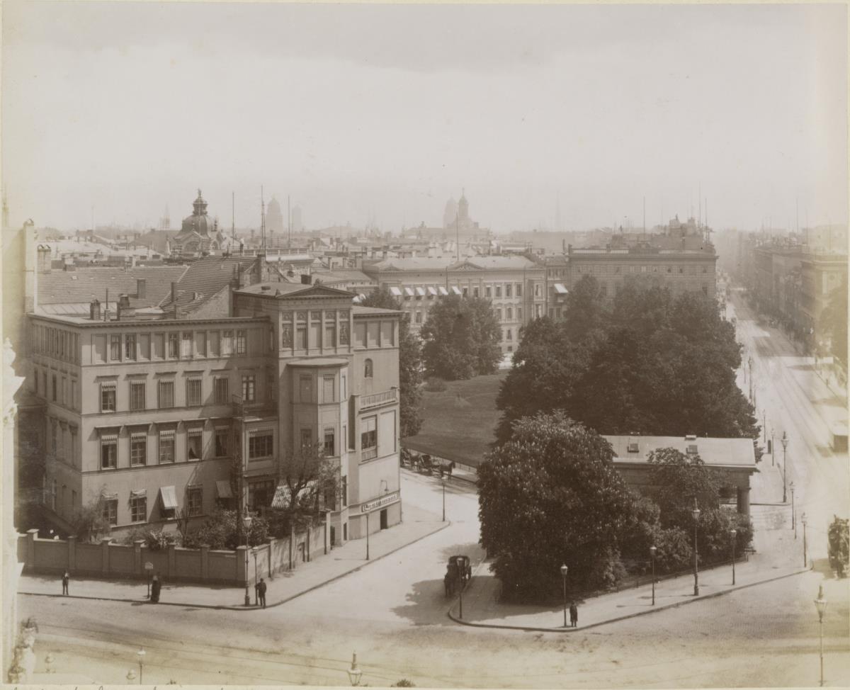 Berlin, Blick aus dem Schwartz'schen Atelier auf den Leipziger Platz