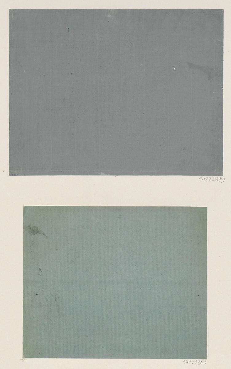 Einfarbig gestrichenes Papier (mit Wasserzeichen)