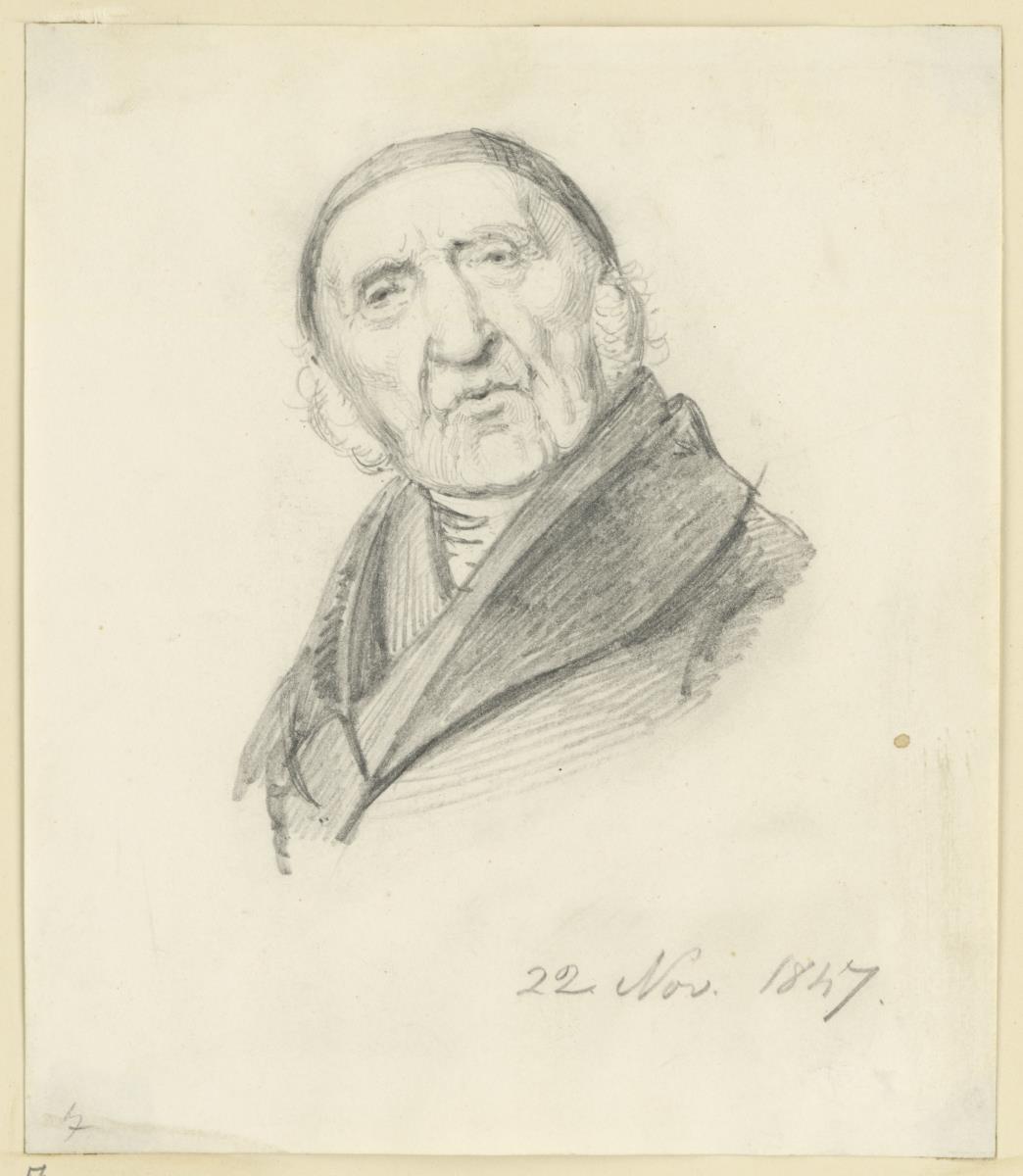 Bildnis Johann Gottfried Schadow (Brustbild von vorn)
