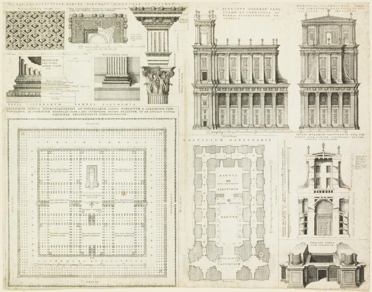 Der Tempel von Jerusalem in architektonischen Einzelheiten