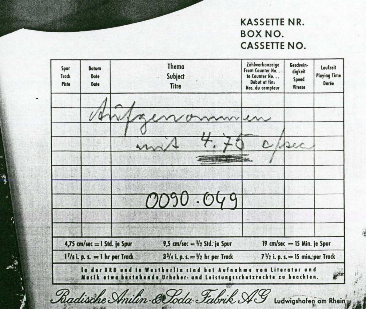 Peck Ostpersien 1969