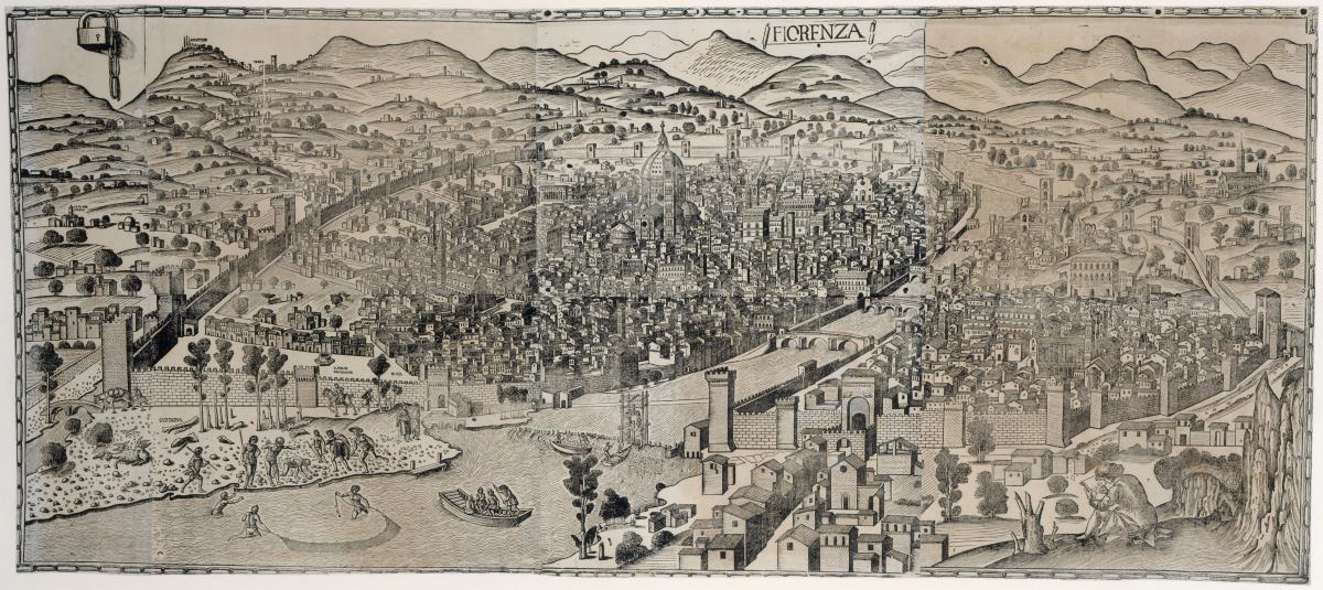 Die große Ansicht von Florenz (Der "Kettenplan")