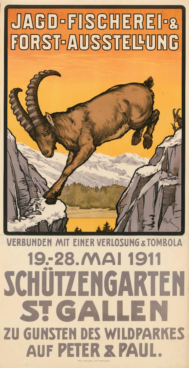 Jagd, Fischerei, Forst-Ausstellung 1911 St. Gallen