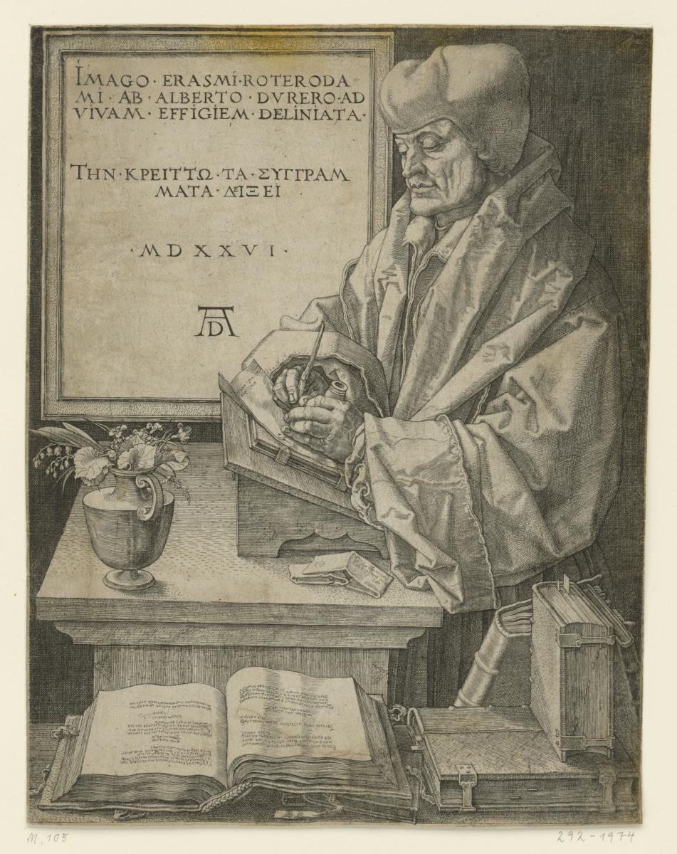 Porträt des Erasmus von Rotterdam