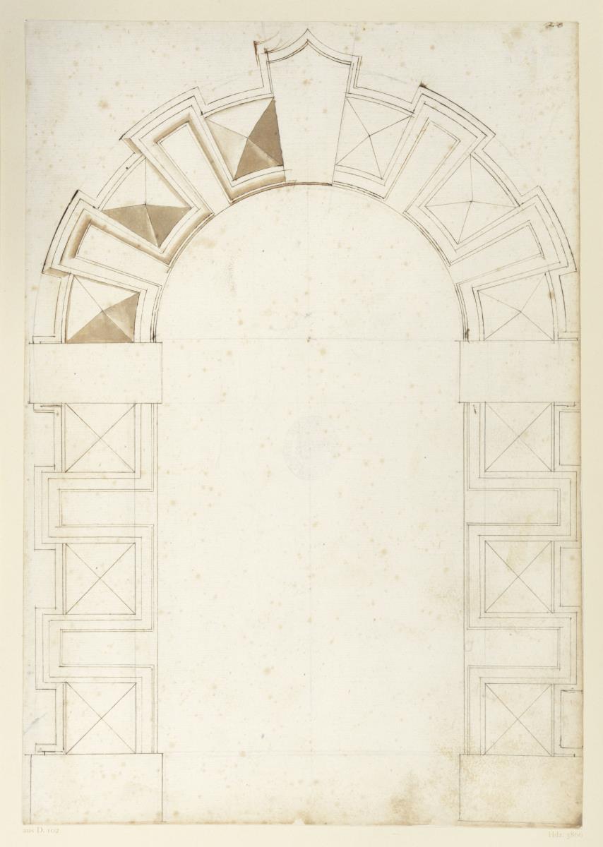 Entwurf für Portaleinfassung