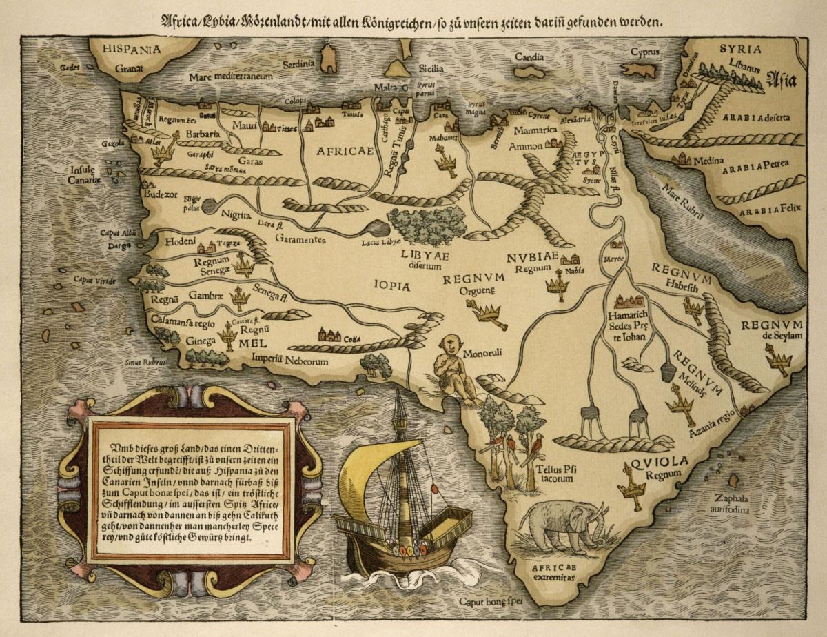 "Africa/Lybia/Moerenlandt/mit allen Königreichen/so zu unsern zeiten darin gefunden werden"