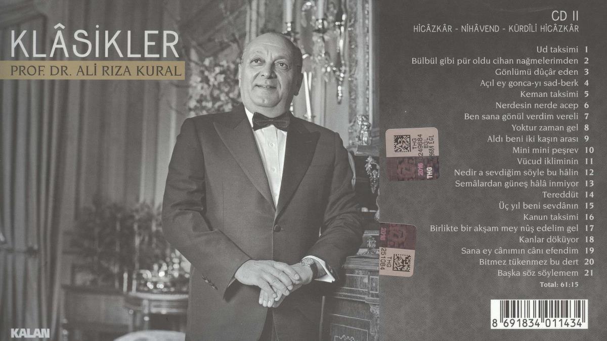 Klâsikler. Prof. Dr. Ali Rıza Kural. CD II