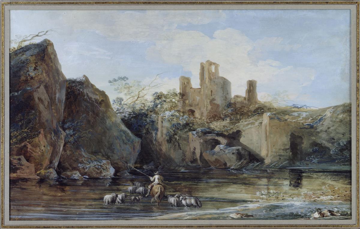 Die Furt vor der Schlossruine