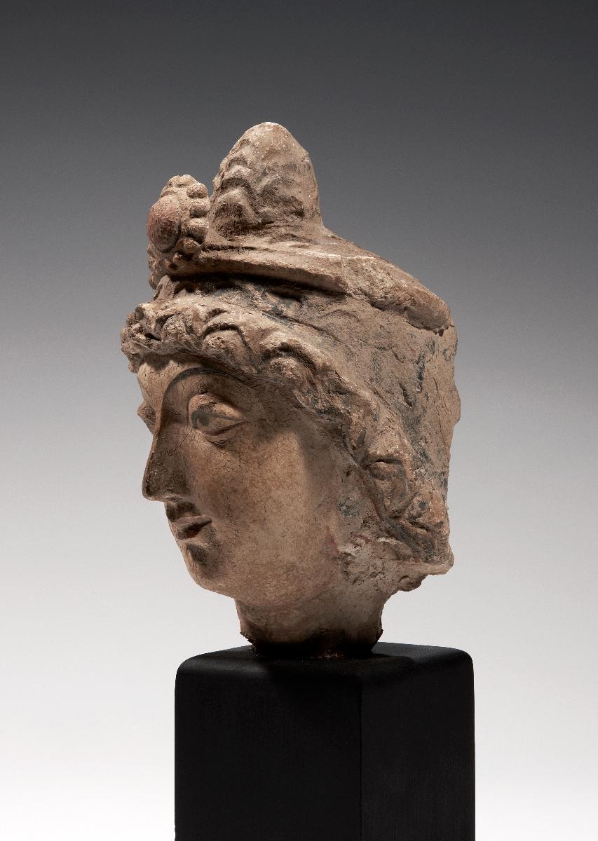 Kopf eines Bodhisattva mit Diadem