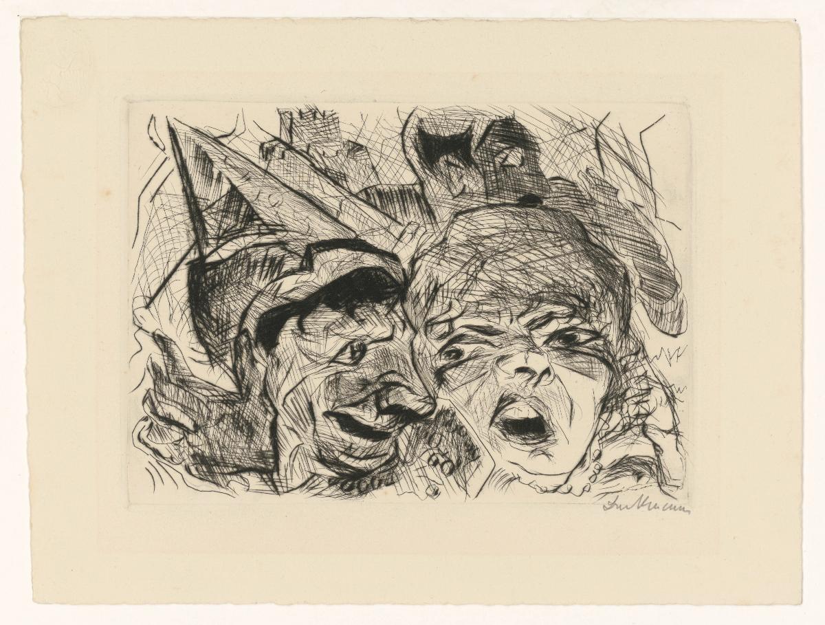 Theater (Blatt 8 aus "Gesichter")