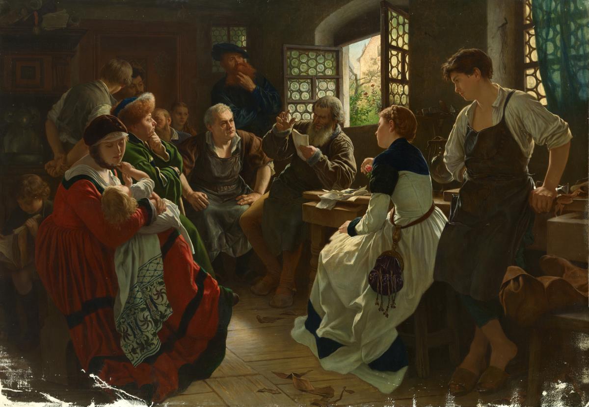Hans Sachs, seine Dichtungen vorlesend