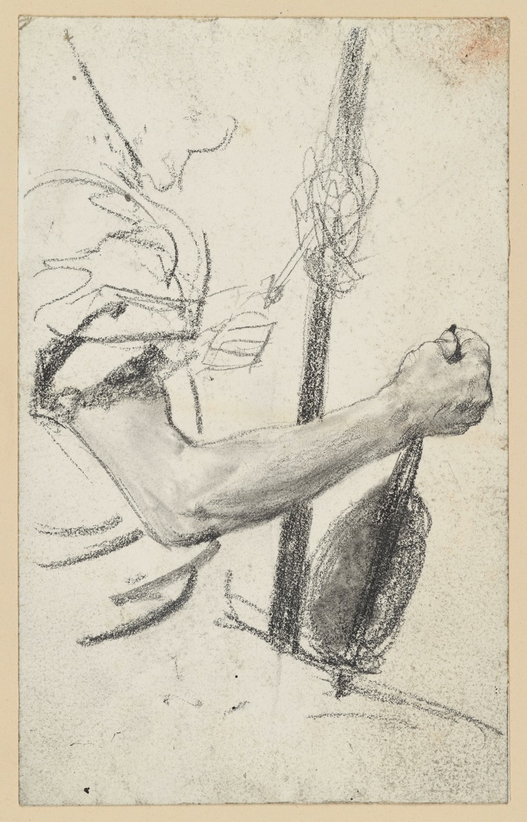 Armstudie einer Spinnerin