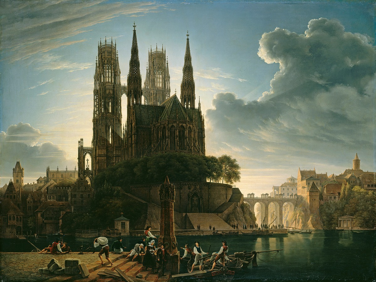 Gotischer Dom am Wasser