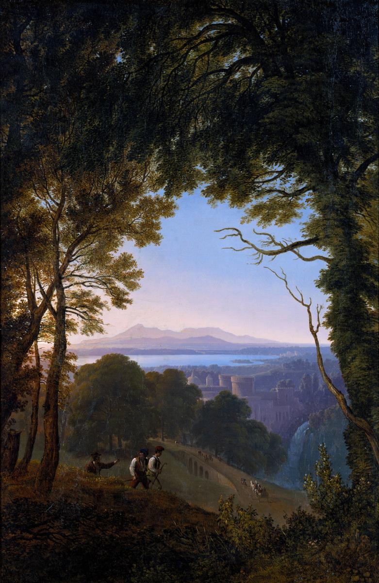 Blick auf eine italienische Landschaft
