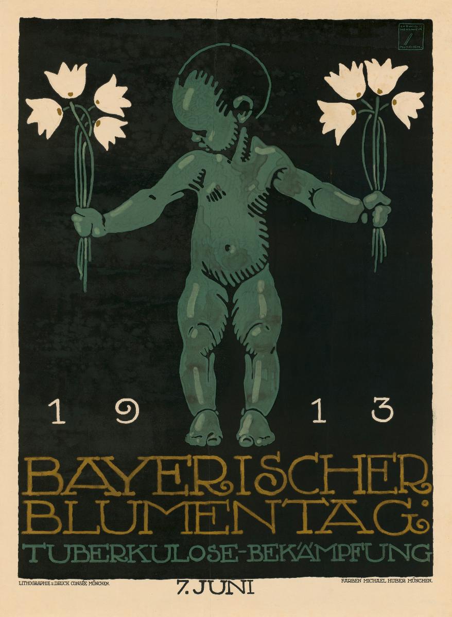 Bayrischer Blumentag. Tuberkulose-Bekämpfung 1913