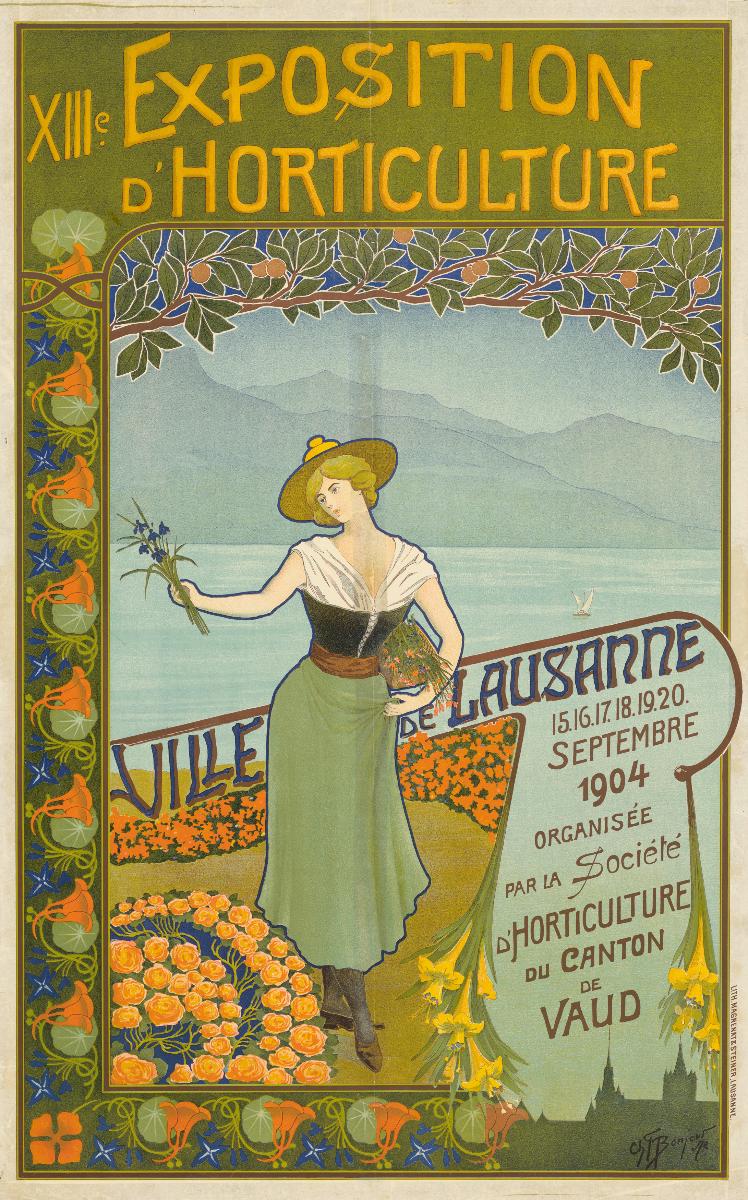 XIIIe. Exposition d'Horticulture. Ville de Lausanne 1904