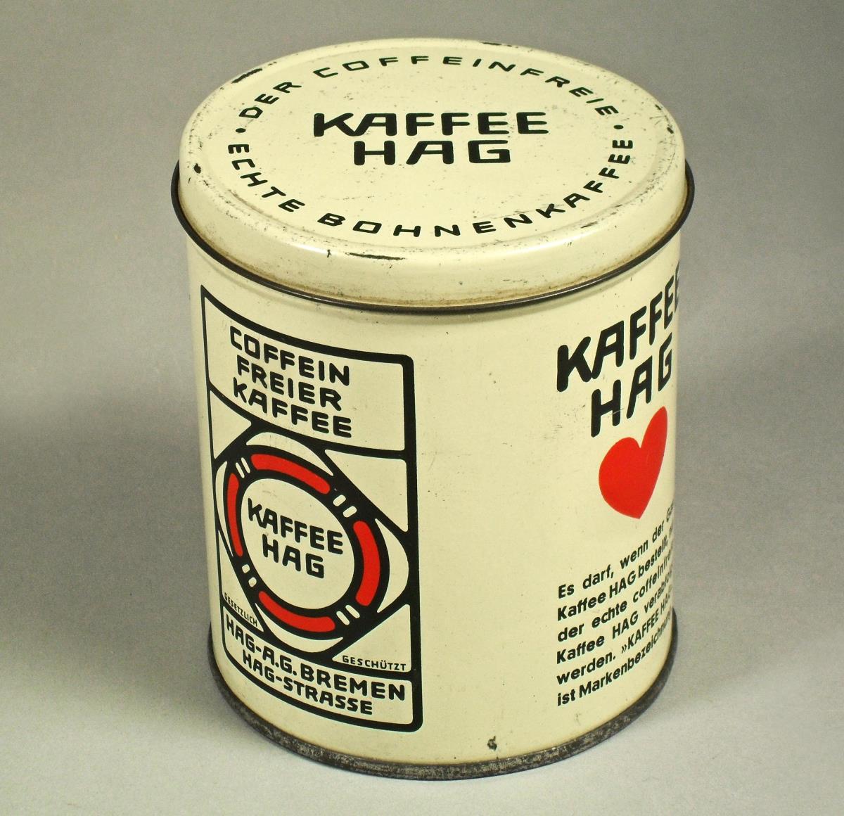 Kaffee-Hag der coffeinfreie echte Bohnenkaffee