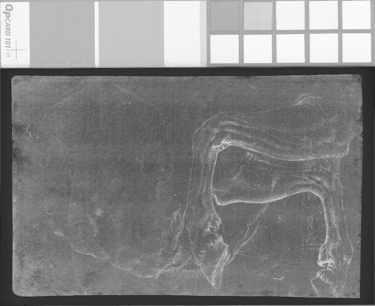 Torso Belvedere und Fragment eines Obelisken