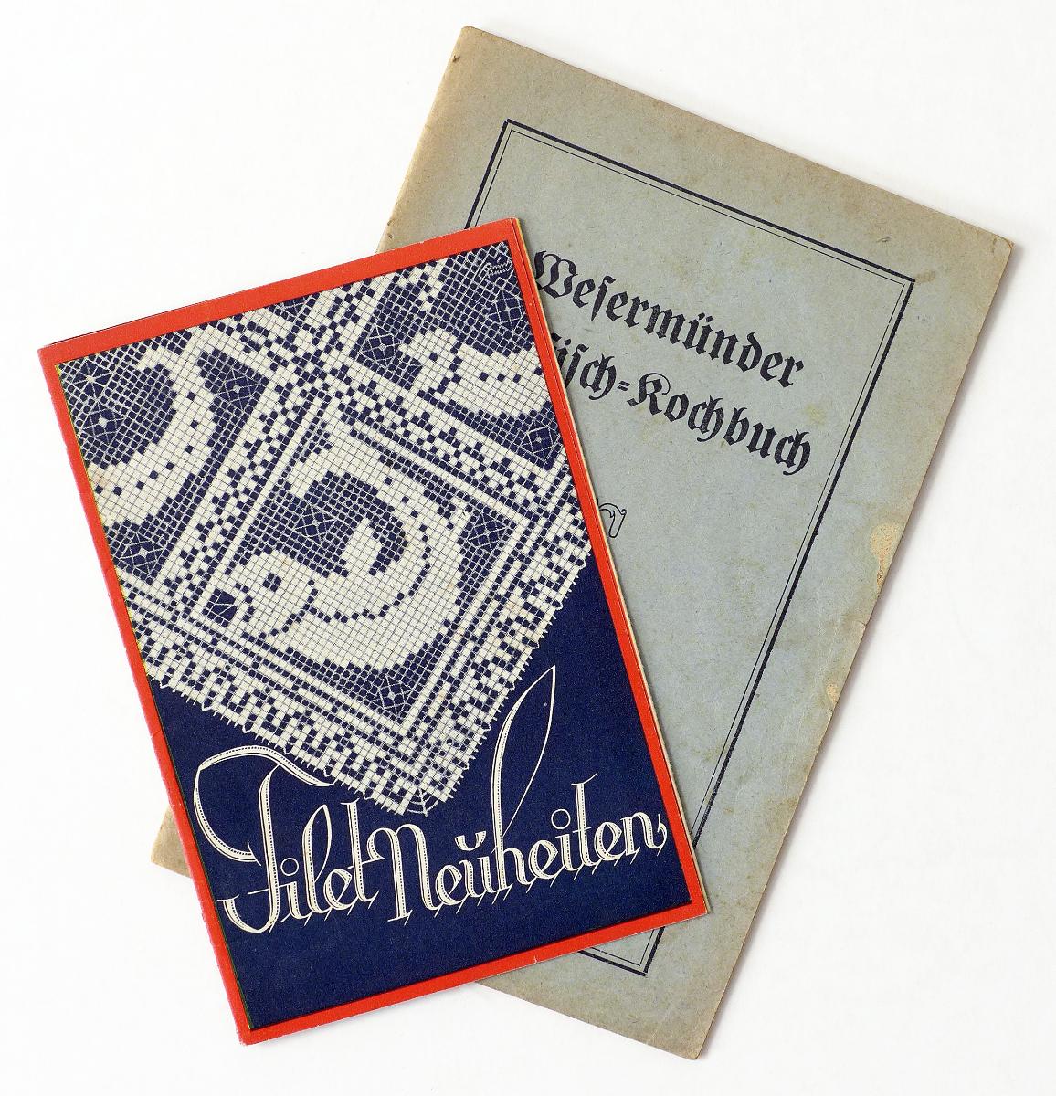 a) Wesermünder Seefisch-Kochbuch. b) Filet-Neuheiten