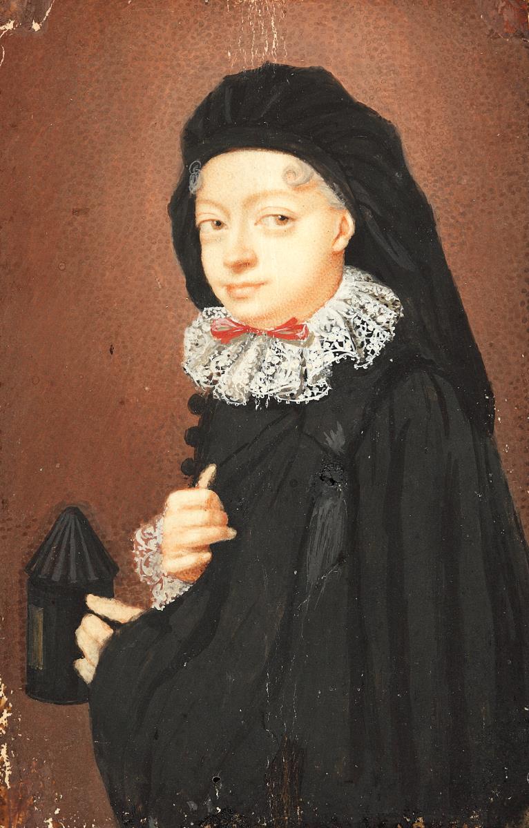 Eine Dame als Scaramuz