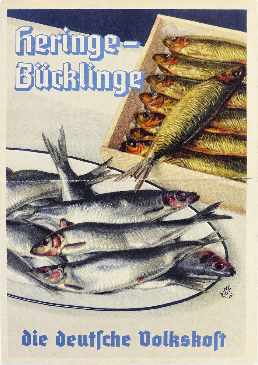 Heringe-Bücklinge, die deutsche Volkskost.