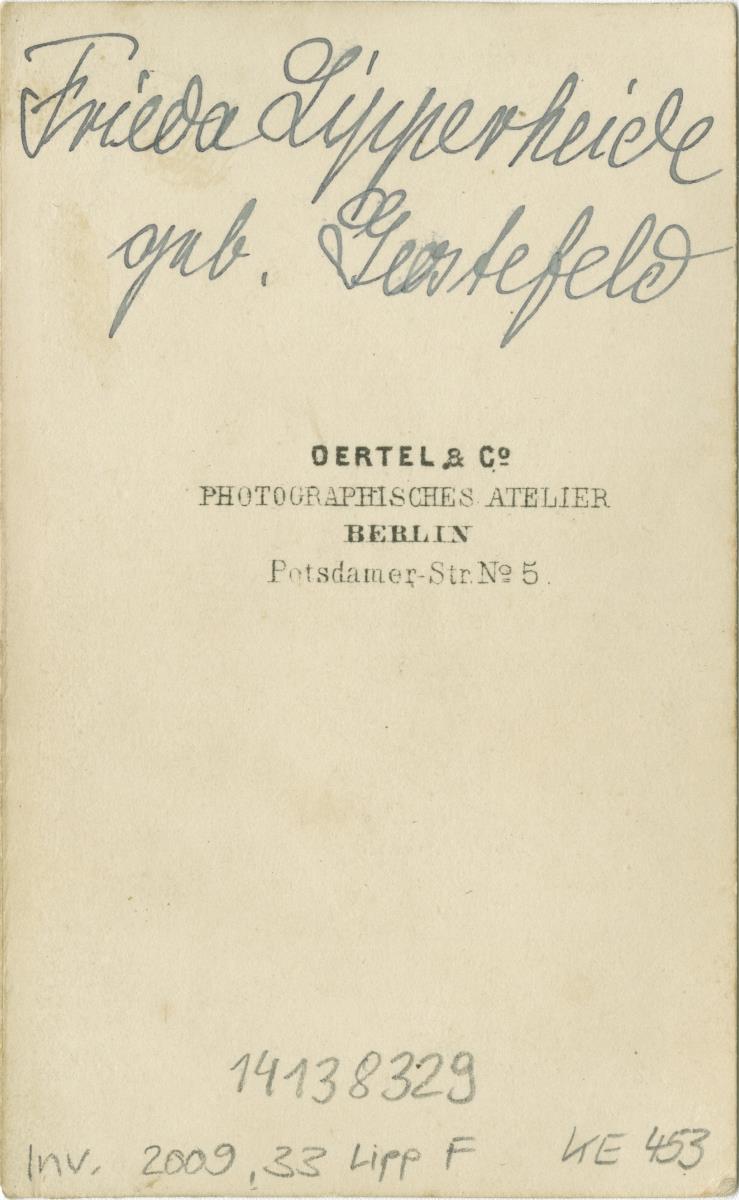 Porträt der Frieda Lipperheide