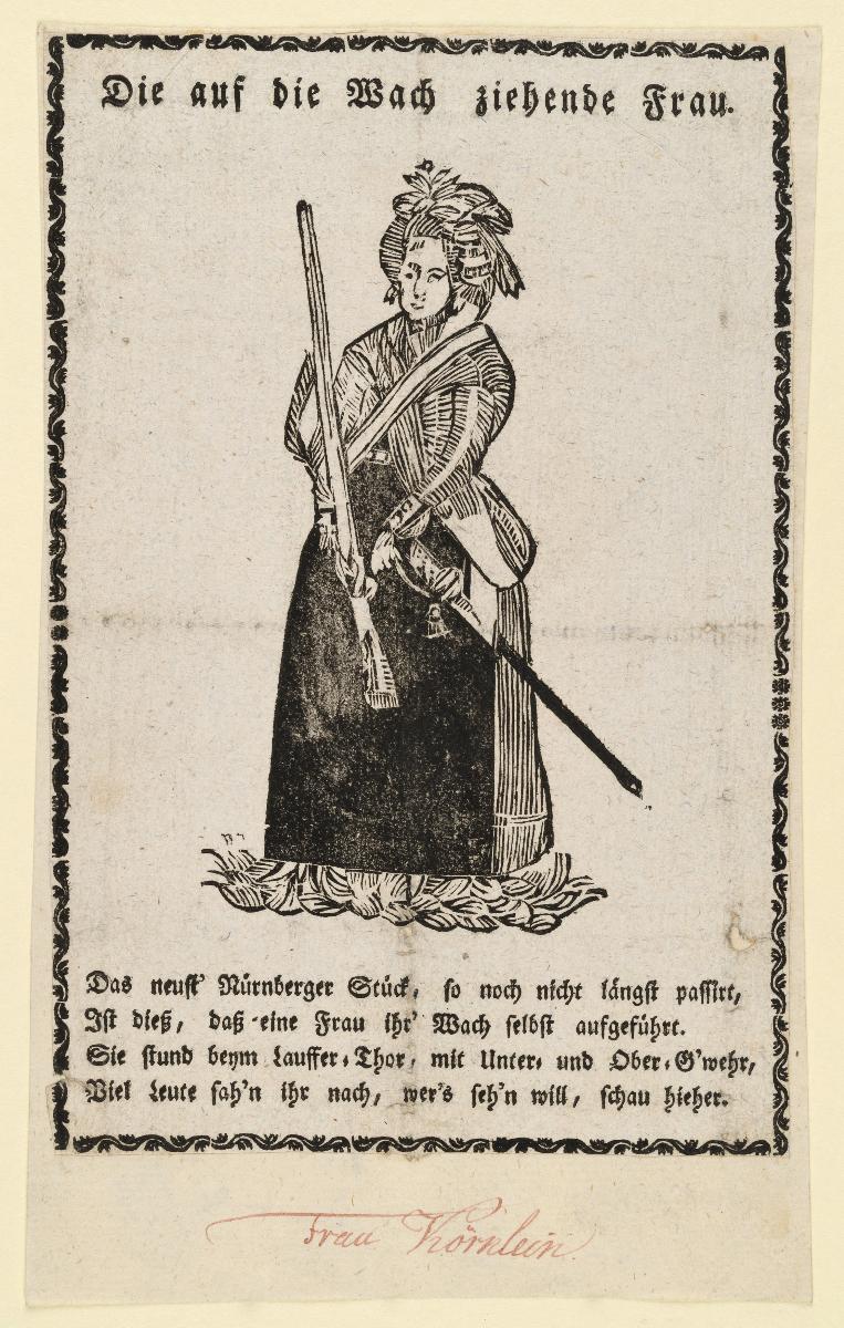 Die auf Wach ziehende Frau