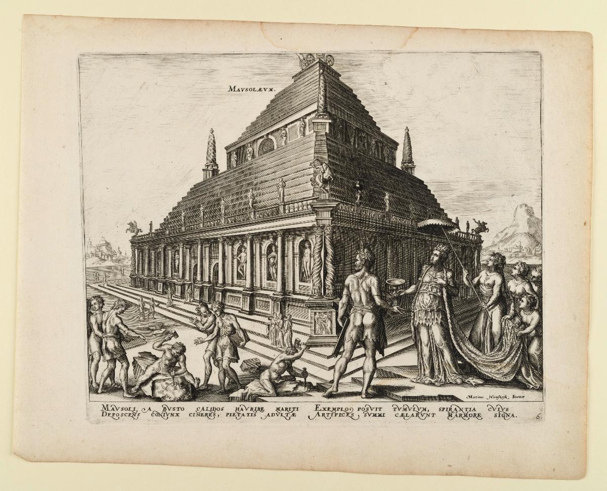 Das Mausoleum in Halikarnassos, Blatt 6 aus der Folge: Die acht Weltwunder