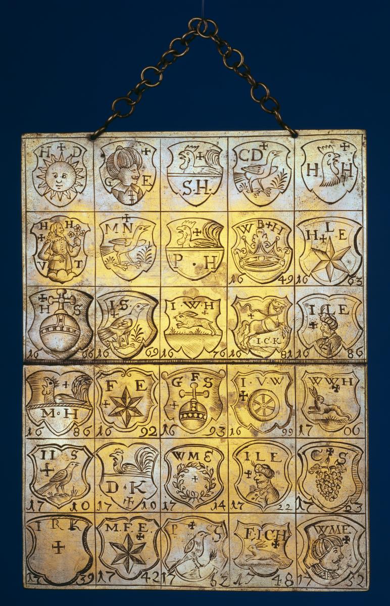 Merkzeichentafel der Nürnberger Trompeten- und Posaunenmacher