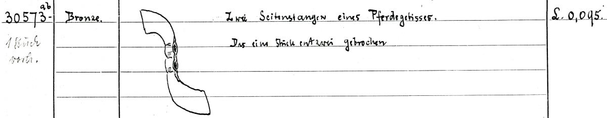 Seitenstange von Pferdetrense