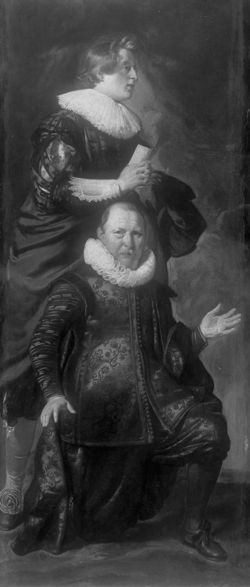 Bildnis eines älteren Mannes (Stifter) und seines Sohnes