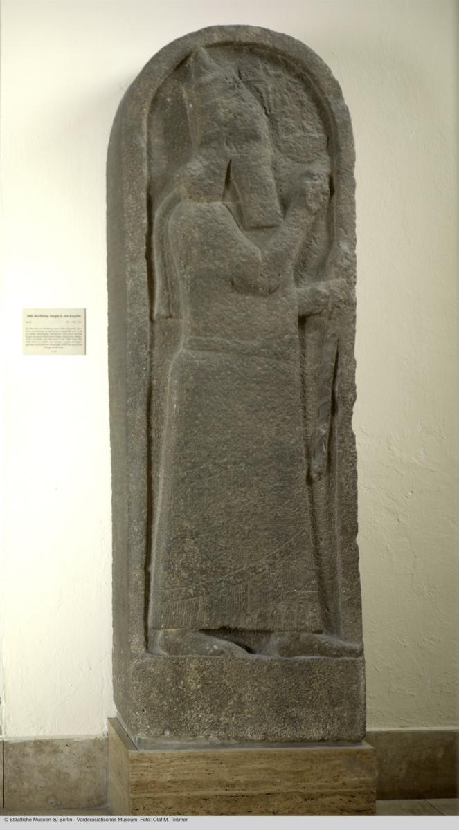 Stele Sargons II. aus Larnaka (Kition), Zypern