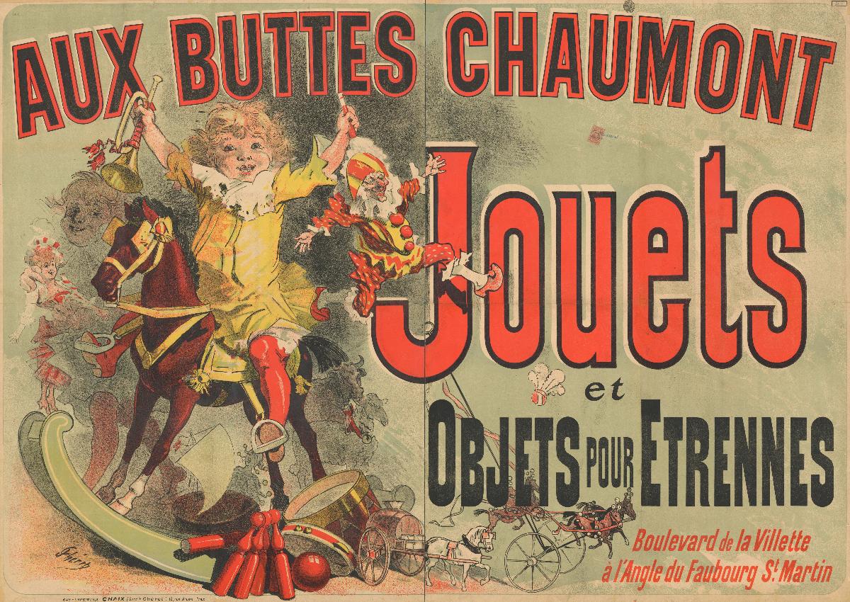 Aux Buttes Chaumont. Jouets et objets pour etrennes
